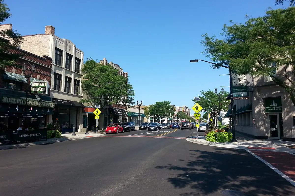 Madison Street in Forest Park, Illinois