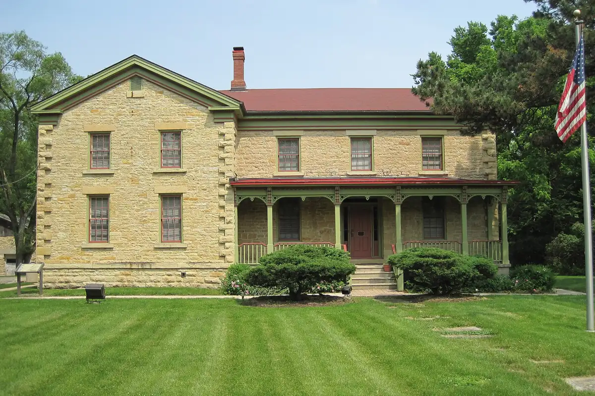 The historic Fitzpatrick House in Romeoville, Illinois