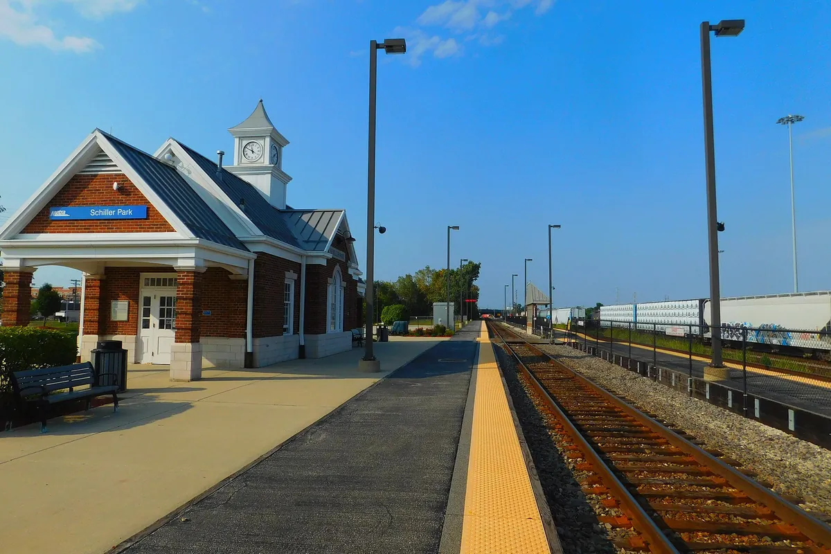 Schiller Park Metra station in Schiller Park, Illinois